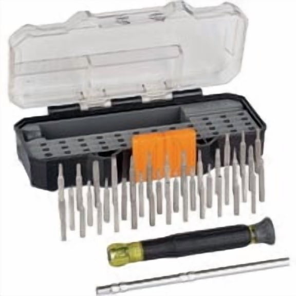 Klein Tools 40-Piece Precision Screwdriver Set, Pack of 4 Jobsite Supply Bundle
