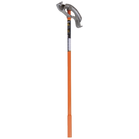 Klein Tools 51607 Aluminum Conduit Bender Full Assembly, 3/4-Inch EMT, 1/2-Inch Rigid, Wide Foot Pedal, Benchmark Symbols and Angle Setter