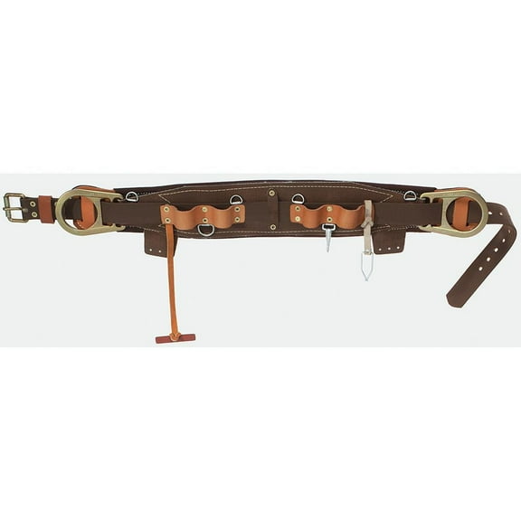 Klein Tools 5266N-28D 28 in. Semi-Floating Style Body Belt - Brown