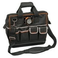 thumbnail image 1 of Klein Tools 55431 Black & Orange Tradesman Pro 31 Pocket Lighted Tool Bag, 1 of 16