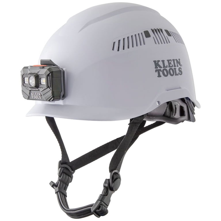Klein Tools 60150 Vented-Class C Safety Helmet with Rechargeable