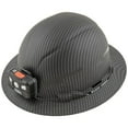 thumbnail image 1 of Klein Tools 60346 Premium KARBN Pattern Class E, Non-Vented, Full Brim Hard Hat with Rechargeable Lamp, 1 of 13