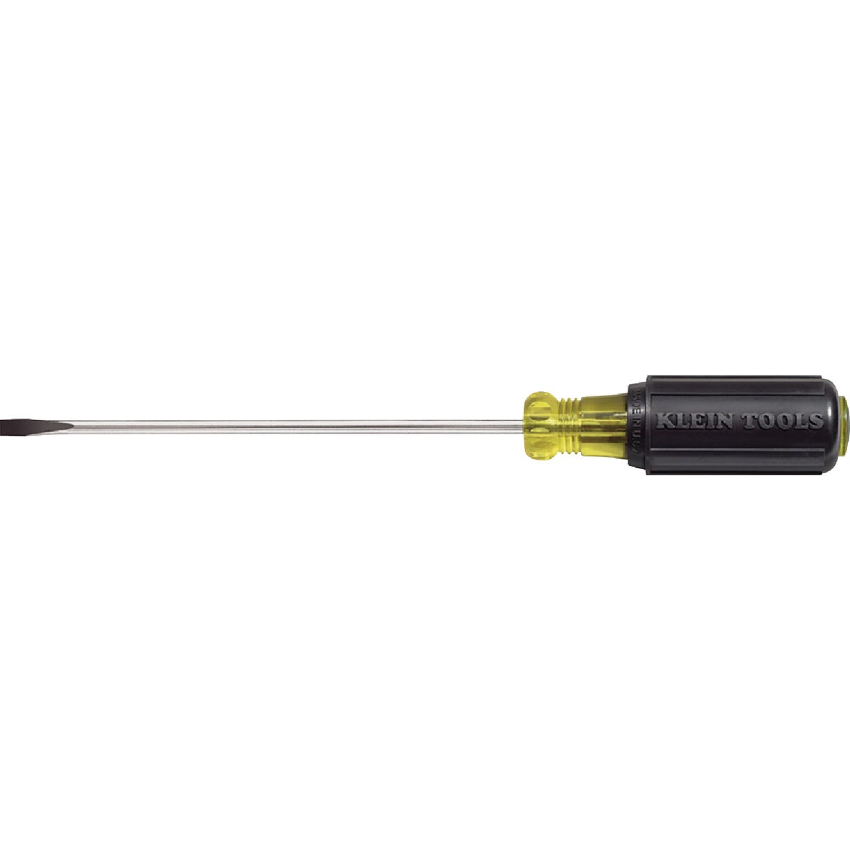 Klein Tools 605-10 1/4-Inch Cabinet 10-Inch Heavy Duty Round Shank Tip Screwdriver — Heavy-Duty Construction, Professional Use