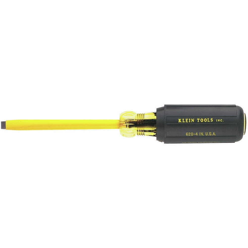 Klein Tools 620-3 3/16 in. Cabinet Tip Coated Flathead Screwdriver