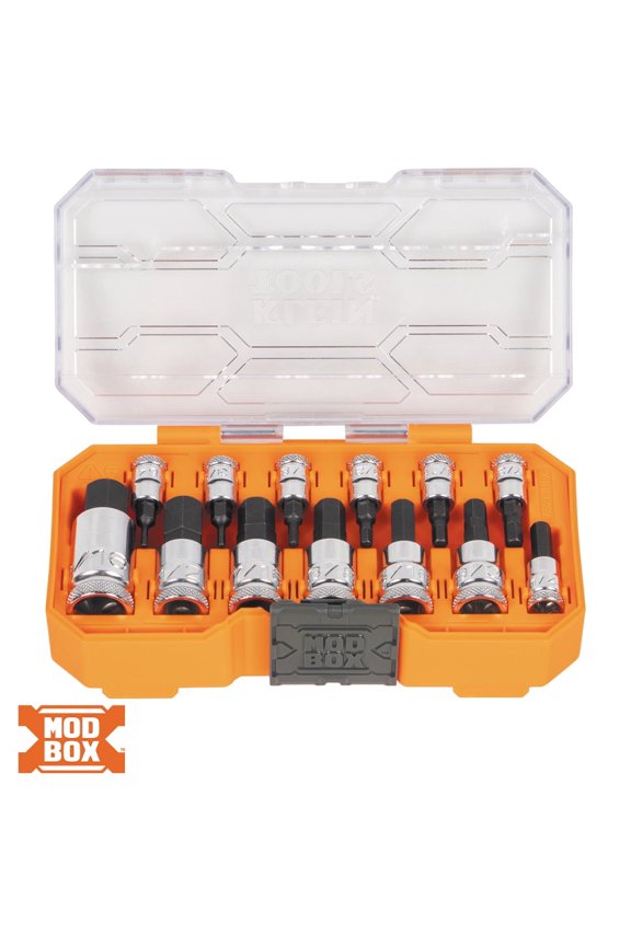 Hex Bit Socket Set, Sae, 13 Pc