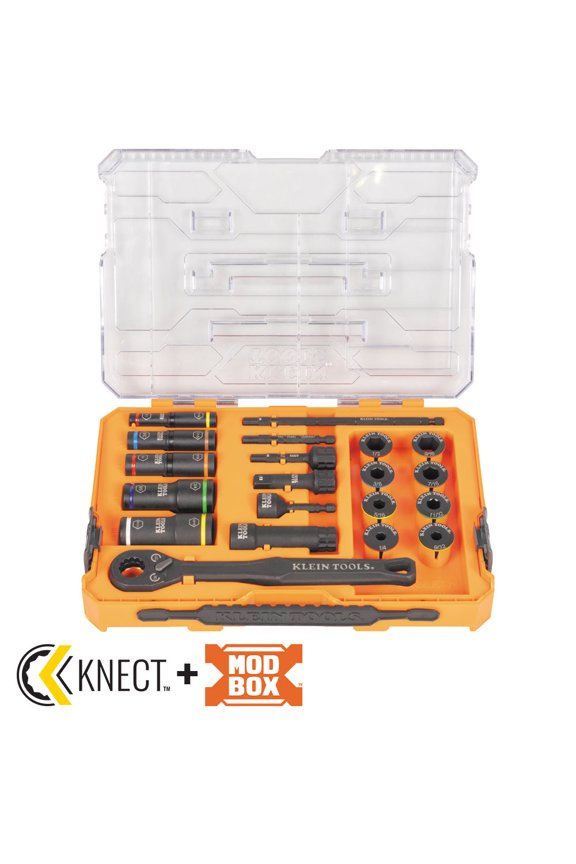 Knect Flip Socket Set, Sae, 20 Pc