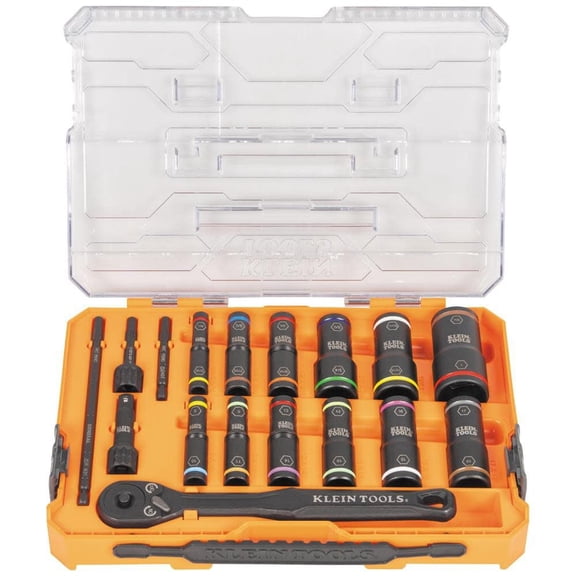 Klein Tools Knect Flip Socket Set, 18 Pc