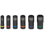 Klein Tools 66060 6-Piece 2-in-1 6-Point Impact Socket Set
