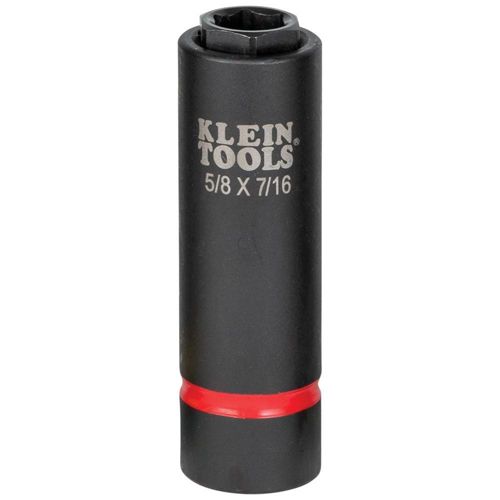 Klein Tools 66062 5/8 in. and 7/16 in. 2-in-1 6-Point Impact Socket