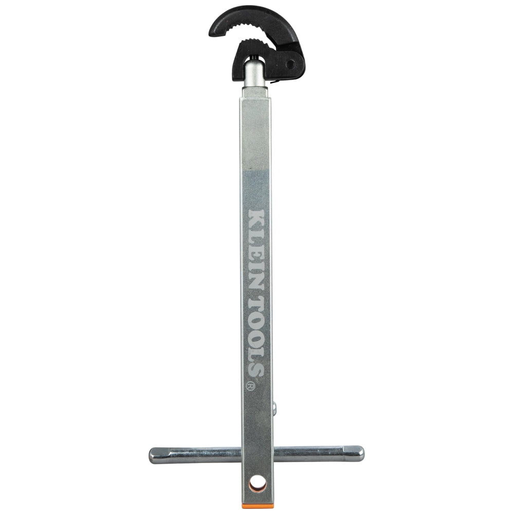 Adjustable Telescoping Silver Basin Wrench with Zinc Plated Handle