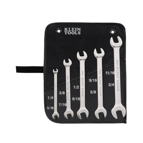 Klein Tools 68450 5-Piece Open-End Wrench Set