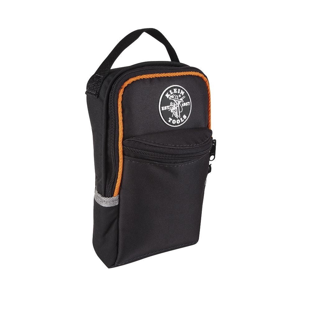 Medium Black and Orange Polyester Tool Carrying Case