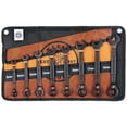 Klein Tools 69408MG Metric Ratcheting Combination Wrench Set, 8 to 19