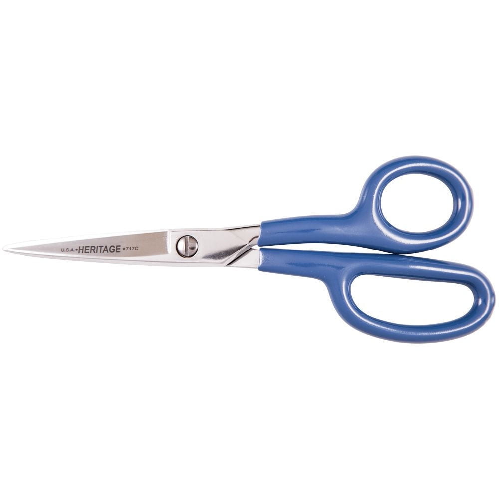 Klein Tools 717C 7-7/8 in. Curved Carpet Coated Napping Shear