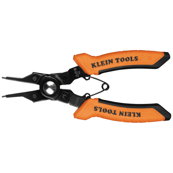 Klein Tools 73066 6-in-1 Interchangeable Snap Ring Pliers
