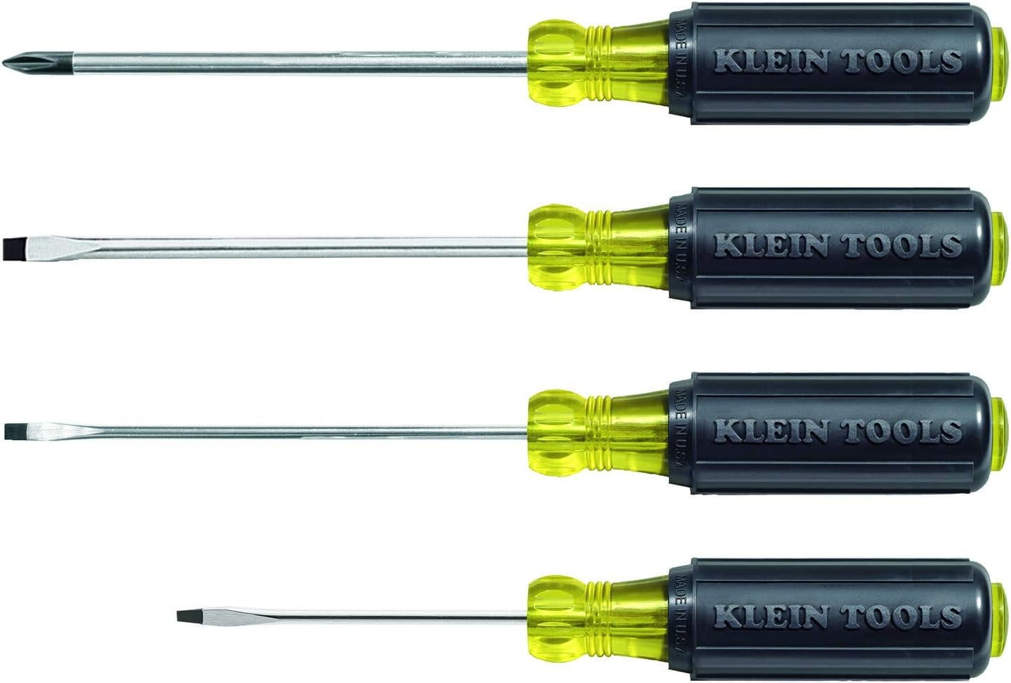 Klein Tools 85484 Mini Cushion Grip Screwdriver Set 4-Piece