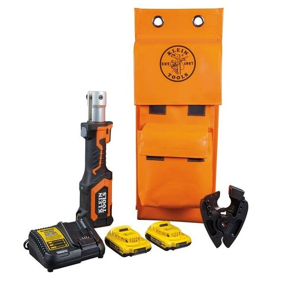 Klein Tools BAT207T4 20V Brushed Lithium-Ion Cordless ACSR Cutter Kit with (2) Ah Batteries