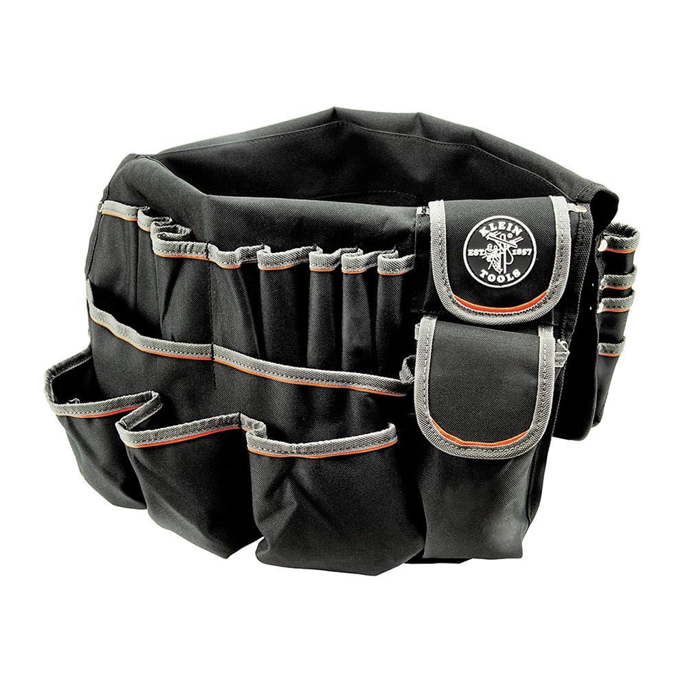 Tradesman Pro 45-Pocket Bucket Bag - Black/Gray/Orange