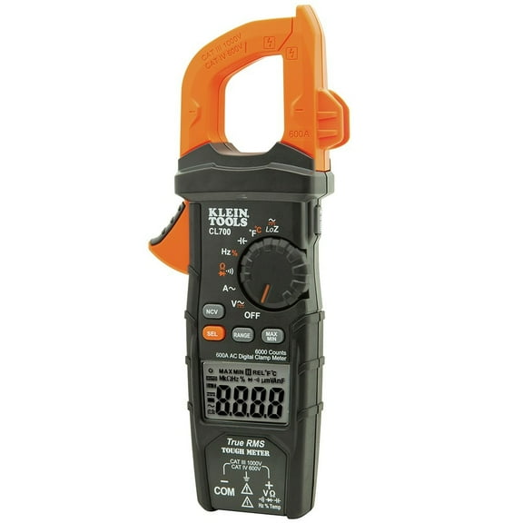 Klein Tools CL700 600A AC Auto Ranging True RMS Digital Clamp Meter