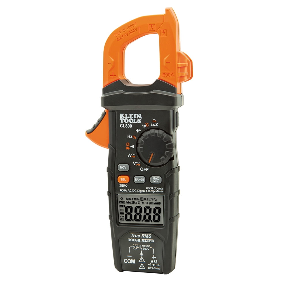 Klein Tools CL800 Digital Clamp Meter with AC/DC Auto-Ranging Sansujyuku sansujyuku.com