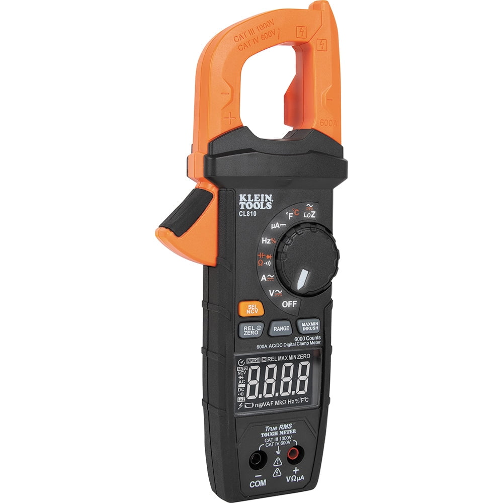 Klein Tools CL810 600A AC/DC Auto-Ranging Digital Pro Clamp Meter with