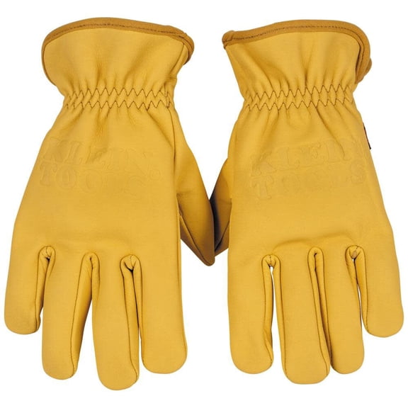 Klein Tools Cowhide Leather Gloves, Medium