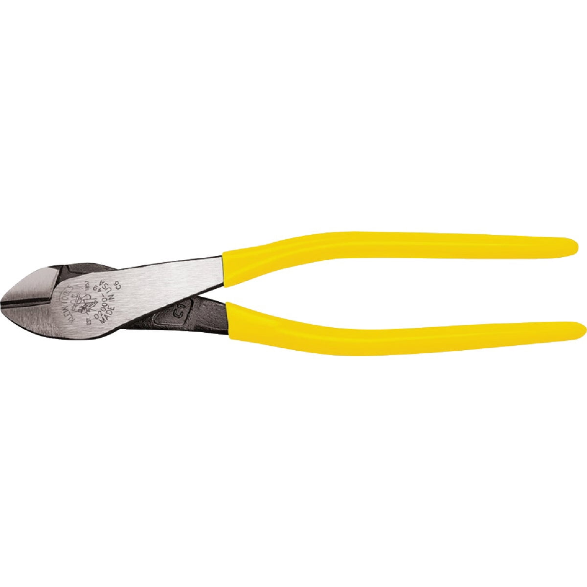 Klein Tools D2000-49 Pliers, Diagonal Cutting Pliers with Heavy-Duty Cutting Knives, Short Jaws and Dual Material Grips, 9-Inch, Yellow