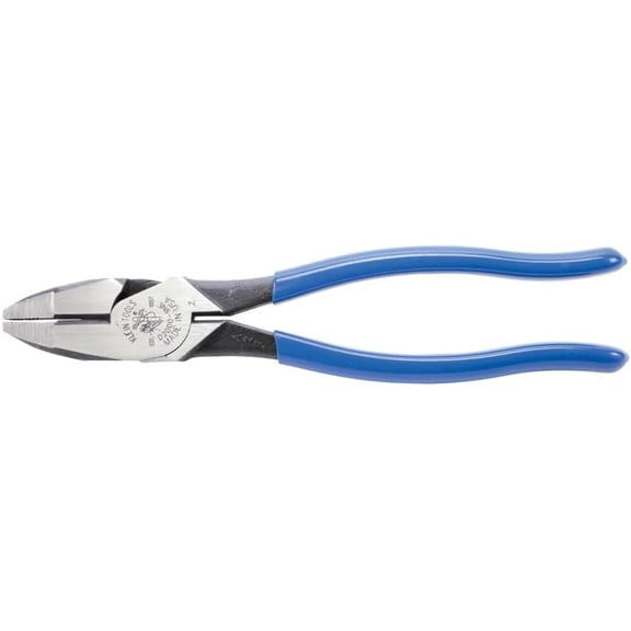Klein Tools D2000-9NE Side Cutter Linemans Pliers, Made in USA, Cut ACSR, Screws, Nails, Hard Wire, 9-Inch Electrical Pliers