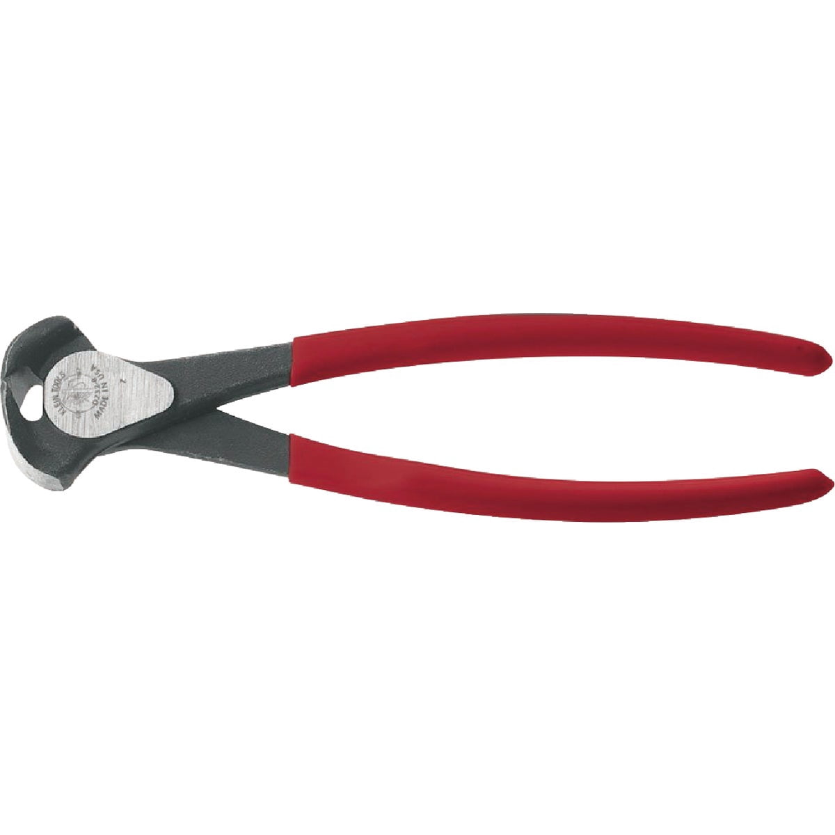 Klein Tools D232-8 End-Cutting Pliers, High-Leverage Wide Throat Clearance with Extended Handles for Longer Reach, 8-Inch