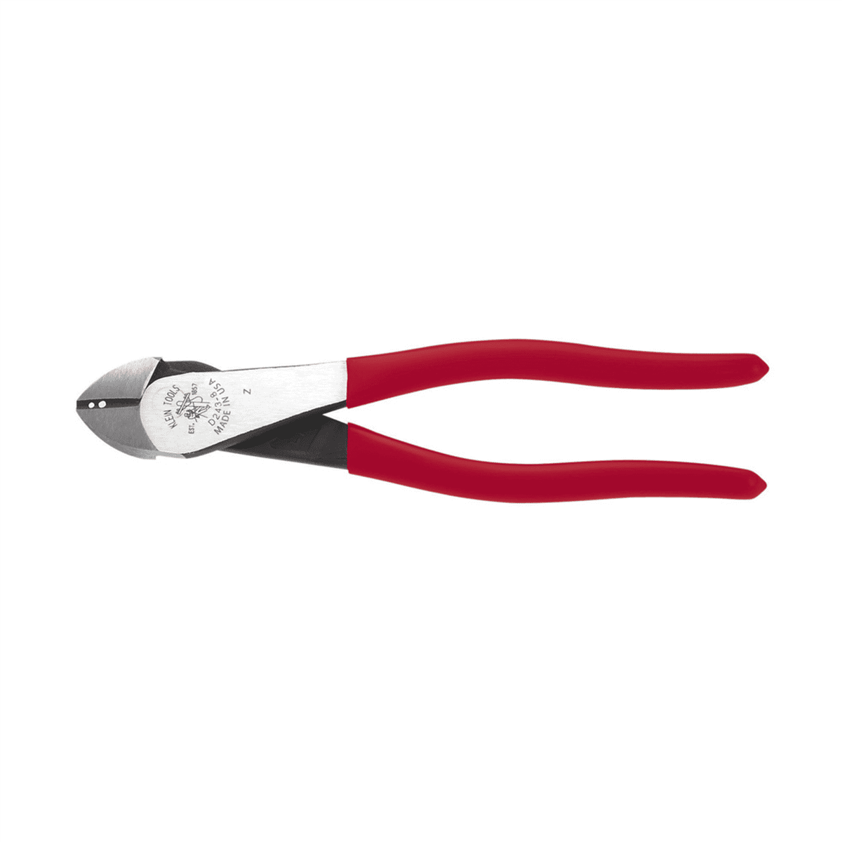 Klein Tools Diag-Cutting Pliers Hi-Leverage Skinning Holes 8"