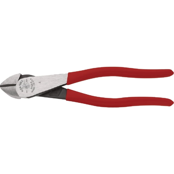 Klein Tools D248-8 - Standard High-Leverage Diagonal Cutting Angled Head Pliers Heavy-Duty Construction, Professional Use