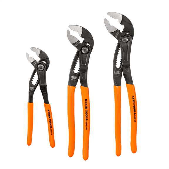 Klein Tools Quick Adjust Klaw Pump Pliers Set, 3-Piece