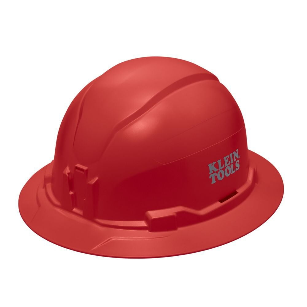 Klein Tools Full Brim Style Non-Vented Hard Hat Red