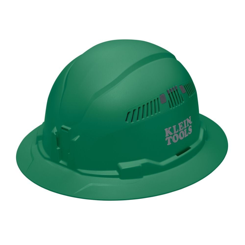 Klein Tools Full Brim Style Vented Hard Hat Green