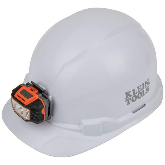 Klein Tools Hard Hat, Non-vented, Cap Style with Headlamp - 1 EA (409-60107)