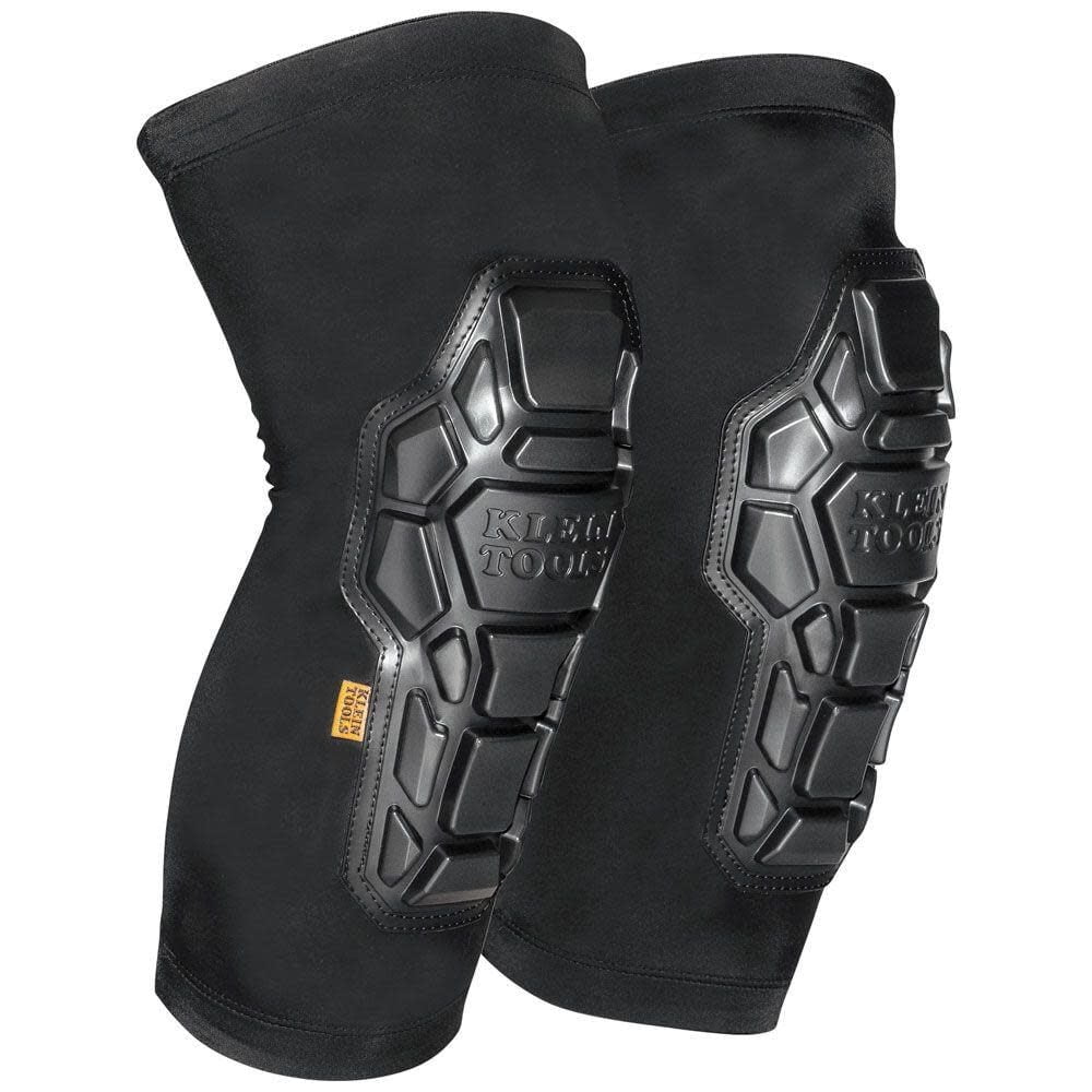 Klein Tools 60511 Heavy Duty Padded Knee Pad Sleeves, Black, M/L