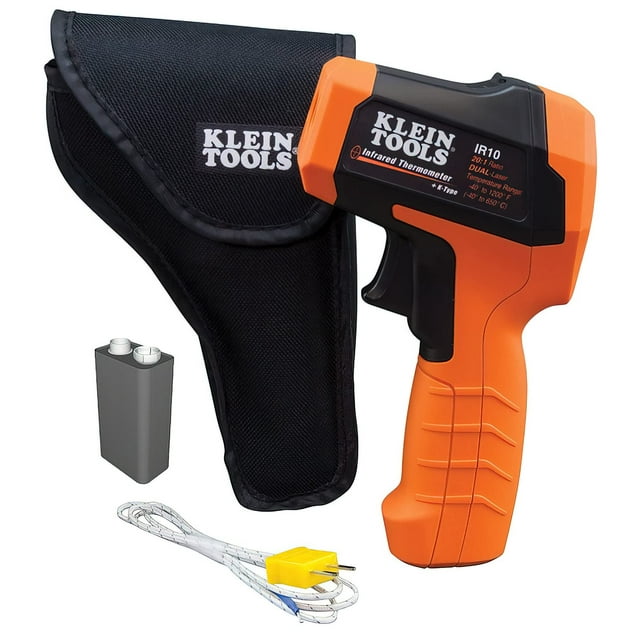 Klein Tools IR10 Infrared Thermometer, Digital Thermometer Gun with Dual Targeting Laser, 20:1 C40