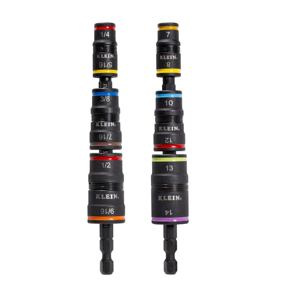 Klein Tools Impact-Rated Flip Socket Set Sae And Metric