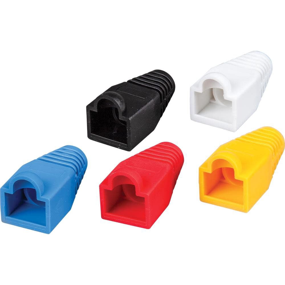 Short Boot Rj45 Klein Tools Strain Relief Boots for RJ45, 100Pk, CAT5e and CAT6 ...