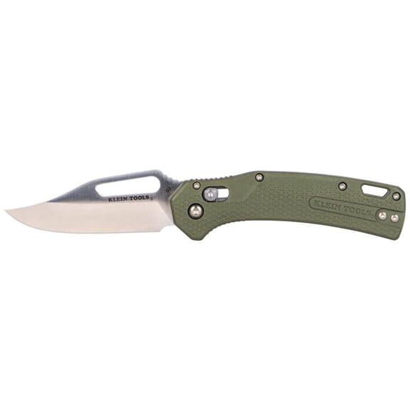 Klein Tools Kto Drop Point Knife, Moss Green
