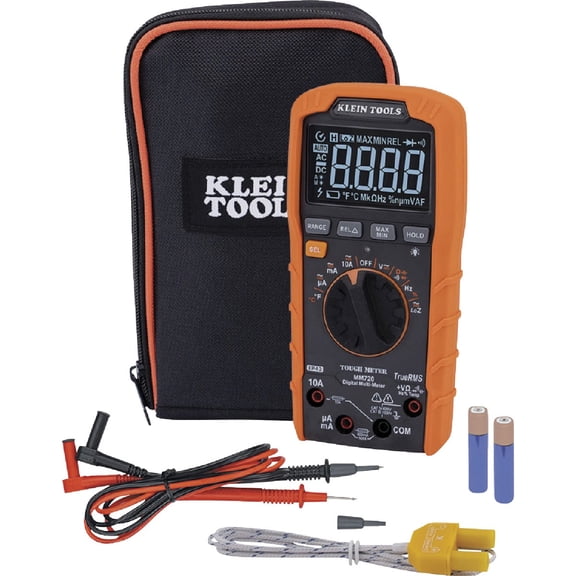 Klein Tools MM700 Multimeter, Electrical Tester is Auto Ranging, for AC/DC, LOZ, Temp, Capacitance, Resistance, Frequency, and More, 1000V