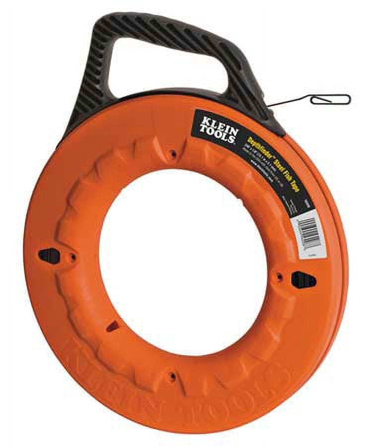 Klein Tools 56008 1/8-Inch Wide Stainless Steel Fish Tape, 240-Foot Length
