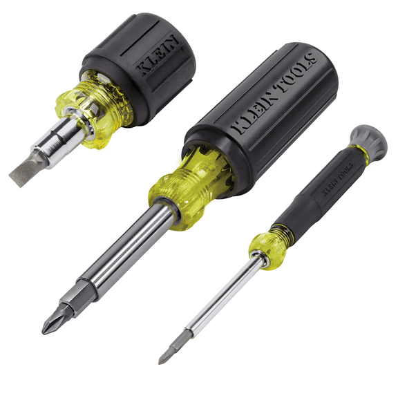 Klein Tools Multi-Bit Screwdriver/Nut Driver Set, 3-Piece