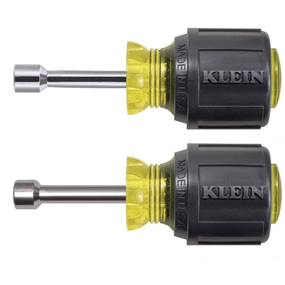 Klein Tools Nut Driver Set 1-1/2In Shafts 2 Pc