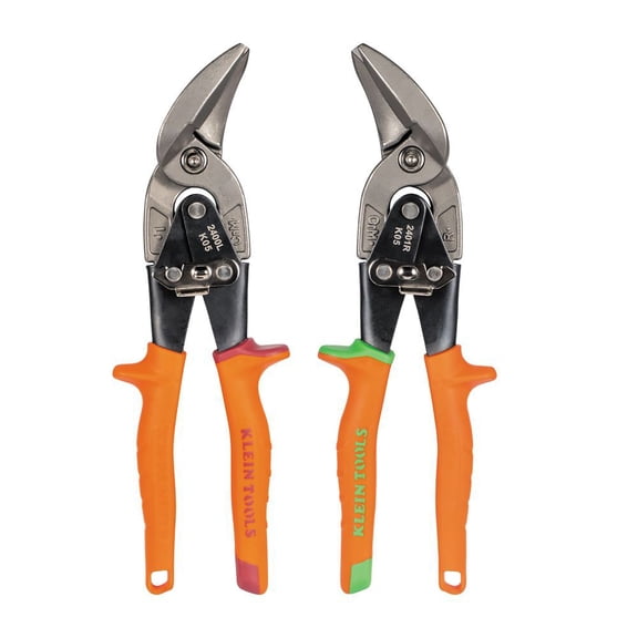 Klein Tools Left And Right Offset Aviation Snips 2 Pieces