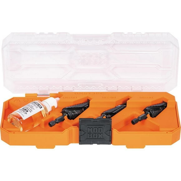 Klein Tools QRST3PC Premium All Purpose Quick Release Step Bit Kit, 3 Pc.