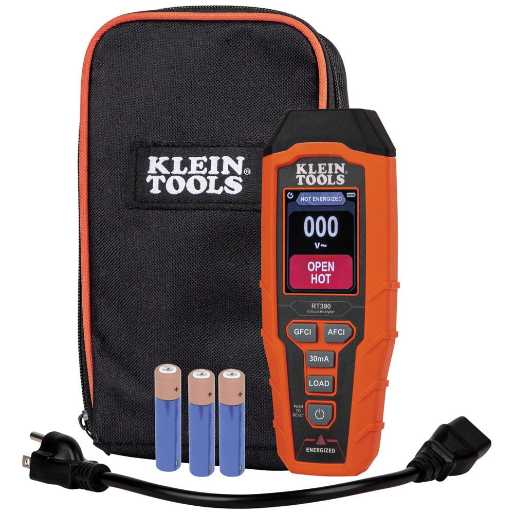 Orange ABS Plastic Digital Circuit Analyzer with LCD Display