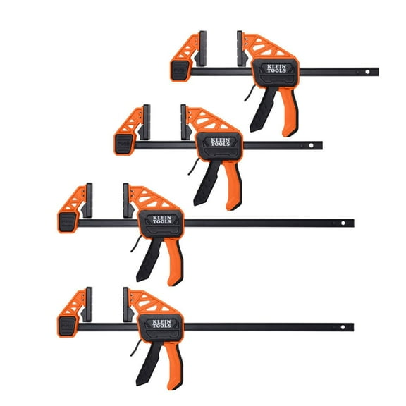 Klein Tools Speed-Klamp 6-Inch And 12-Inch, 150-Pound, 4-Pack