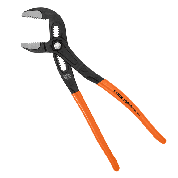 Klein Tools Straight Jaw Quick-Adjust Pump Pliers, 12-Inch