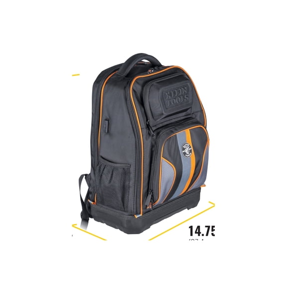Tradesman Pro - Backpack for tools / notebook - XL - 1680D ballistic weave, molded polypropylene - orange, black